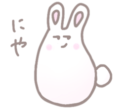 cute omochi rabbit sticker #13118830