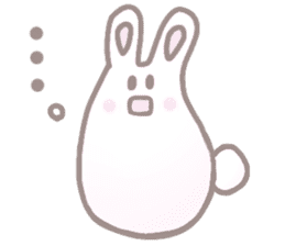 cute omochi rabbit sticker #13118831