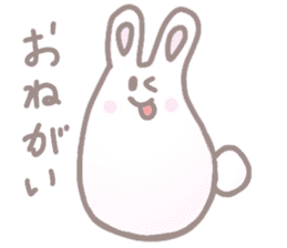 cute omochi rabbit sticker #13118833