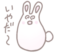 cute omochi rabbit sticker #13118835