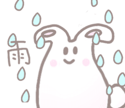 cute omochi rabbit sticker #13118837