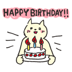 30th birthday cat - Creators' Stickers 30th birthday cat - Creators' Stickers