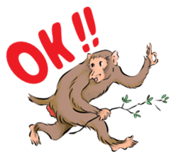 Japan's ancient illustrations for couple sticker #13121094