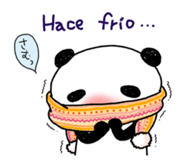 Panda speak Spanish & Japanese. sticker #13121998