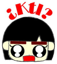 KAWAII LOVELY Thick Eyebrows 2 sticker #13122175