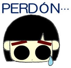 KAWAII LOVELY Thick Eyebrows 2 sticker #13122178