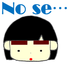 KAWAII LOVELY Thick Eyebrows 2 sticker #13122190