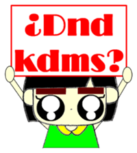 KAWAII LOVELY Thick Eyebrows 2 sticker #13122210