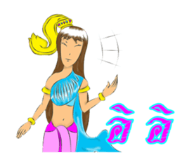 Girl of suvanabhumi sticker #13123197