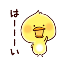 2 birds of cute chick Sticker.3 sticker #13123302