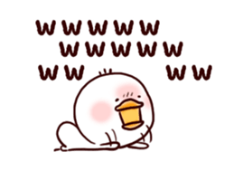 2 birds of cute chick Sticker.3 sticker #13123306