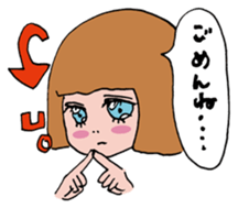 sweet cute girls sticker #13123487