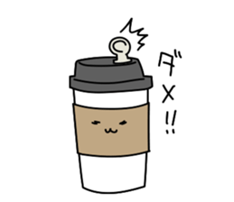 Talking with loose coffie sticker #13123713