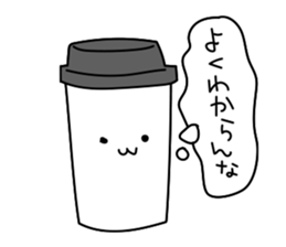 Talking with loose coffie sticker #13123717