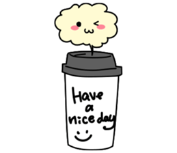 Talking with loose coffie sticker #13123720