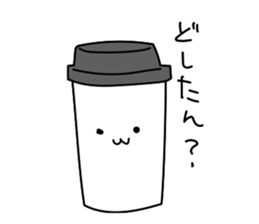 Talking with loose coffie sticker #13123729
