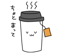 Talking with loose coffie sticker #13123730