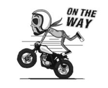 Mr.Neng The Biker Animated sticker #13124032