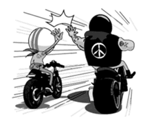 Mr.Neng The Biker Animated sticker #13124040