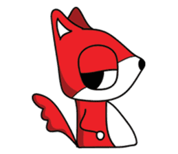 Dog Fox Love sticker #13124818
