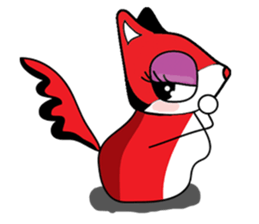 Dog Fox Love sticker #13124822