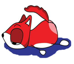 Dog Fox Love sticker #13124823
