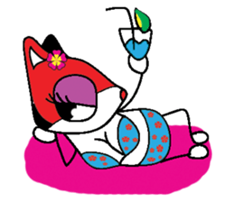 Dog Fox Love sticker #13124826