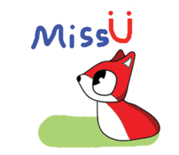 Dog Fox Love sticker #13124832