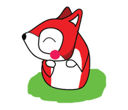 Dog Fox Love sticker #13124851