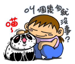 Achilles2 Fenwei wife and cat fool God sticker #13125204