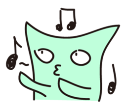 Green Paperman sticker #13125945