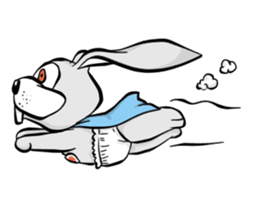 Baby Rabbit Superhero sticker #13126663
