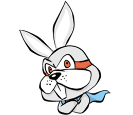 Baby Rabbit Superhero sticker #13126664