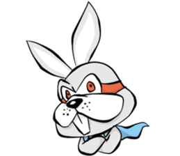 Baby Rabbit Superhero sticker #13126664