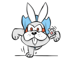 Baby Rabbit Superhero sticker #13126667