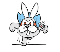 Baby Rabbit Superhero sticker #13126667