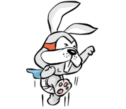 Baby Rabbit Superhero sticker #13126668