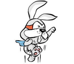 Baby Rabbit Superhero sticker #13126668