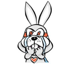 Baby Rabbit Superhero sticker #13126669