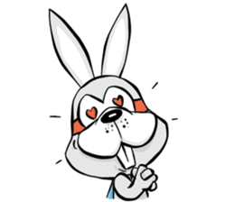 Baby Rabbit Superhero sticker #13126670