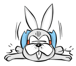 Baby Rabbit Superhero sticker #13126672