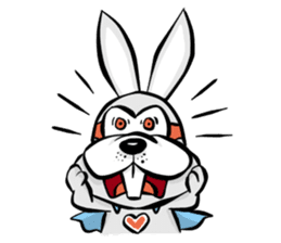 Baby Rabbit Superhero sticker #13126674