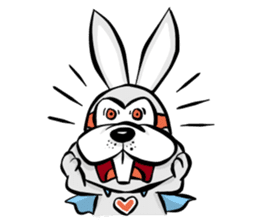 Baby Rabbit Superhero sticker #13126674