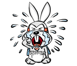 Baby Rabbit Superhero sticker #13126675