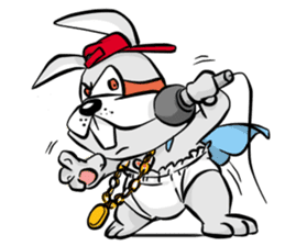 Baby Rabbit Superhero sticker #13126676