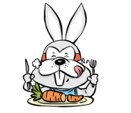 Baby Rabbit Superhero sticker #13126677