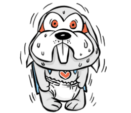 Baby Rabbit Superhero sticker #13126678