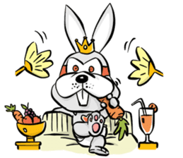 Baby Rabbit Superhero sticker #13126680