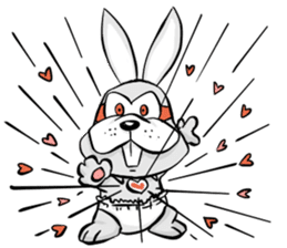 Baby Rabbit Superhero sticker #13126681