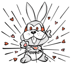 Baby Rabbit Superhero sticker #13126681